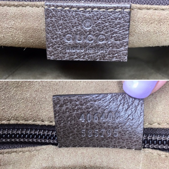 Authentic Gucci Tian crossbody unisex bag brown monogram coated bengal canvas - Picture 11 of 16